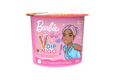 Lazdelės su braškiniu kremu DIP'N GO! BARBIE, 55 g