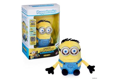 Žaislas MINIONS Palm Puppetronic Henry REAL FX