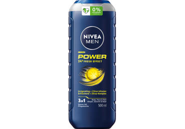 NIVEA MEN dušo želė vyrams POWER, 500 ml