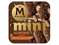 Vanil. valg. ledai MAGNUM ALMOND MINI su pien. šokolado gl., 276 g