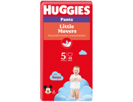 Sauskelnės-kelnaitės HUGGIES PANTS 5 berniukams (12-17 kg), 48 vnt.