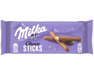 Šokoladiniai vamzdeliai MILKA CHOCO LILA STIX, 112 g