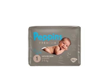 Sauskelnės PEPPINS PREMIUM, 2–5 kg,26vnt