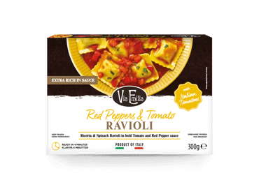 Šaldyti ravioliai VIA EMILIA su pomidorais ir paprikomis, 300 g - 1
