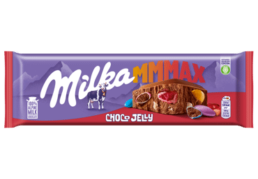Pieninis šokoladas MILKA CHOCO JELLY su želė gabaliukais, 250 g
