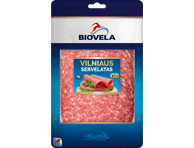 Karštai rūkytas VILNIAUS servelatas, a. r., 100 g