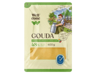 Gaudos sūris WELL DONE (riekelės), 48 % rieb. s. m., 400 g