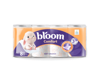 Tualetinis popierius BLOOM COMFORT SOFT ORANGE, 3 sluoksnių, 8 vnt.