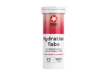 Elektrolitų gėrimo tabletės MAXI NUTRITION, braškių skonio, 40 g