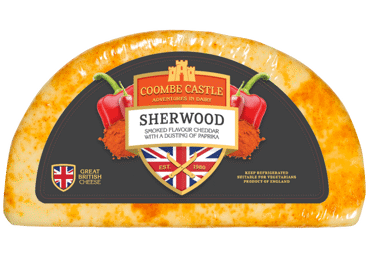 Dūmų sk. čederio sūris COOMBE CASTLE SHERWOOD, 33% rieb.s.m., 1 kg