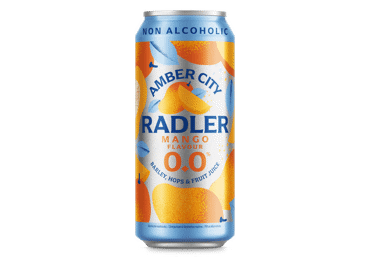 Nealkoholinis alaus kokteilis Amber City Radler Mango 0,0% 0,5L