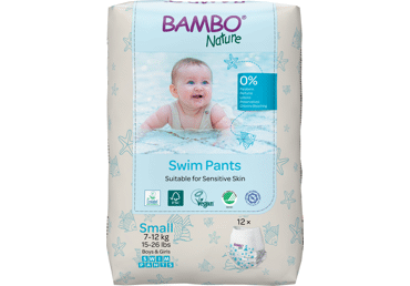 Maud. sauskelnės-kelnaitės BAMBO NATURE SMALL, 7-12 kg, 12 vnt.