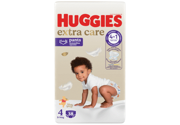 Sauskelnės kelnaitės HUGGIES EXTRA CARE S4, 9–, 38 vnt., 14 kg