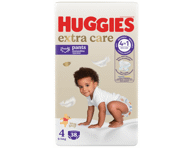 Sausk. HUGGIES EXTRA CARE S4, 9–, 38 vnt., 14 kg