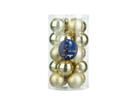 Stikliniai Kalėdų eglutės žaisliukai, 4 cm, 20 vnt., 20 vnt.