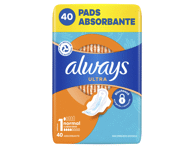 Higieniniai paketai ALWAYS Ultra Normal Plus, S1, 40 vnt.