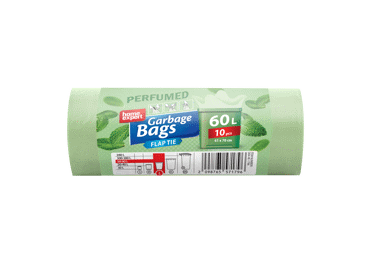 Kvapnūs šiukšlių maišai, 60 l, 10 vnt.