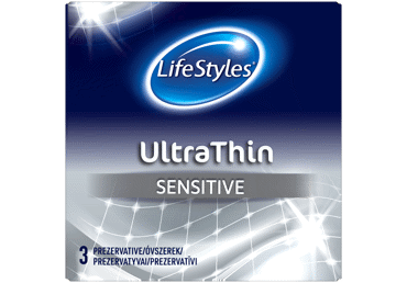Prezervatyvai LIFESTYLES ULTRA THIN, 3 vnt.