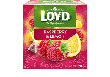 Vaisinė arbata LOYD su avietėmis ir citrinomis, 40 g - 1