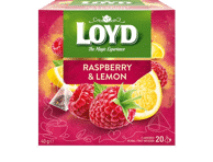 Vaisinė arbata LOYD su avietėmis ir citrinomis, 40 g