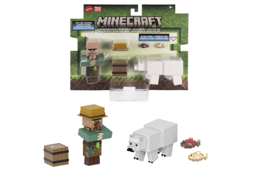 Dviejų „Minecraft“ figūrėlių rinkinys
