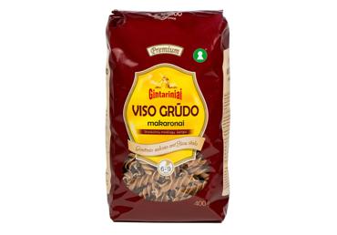 GINTARINIAI visų grūdo dalių makaronai (sraigteliai), 400 g