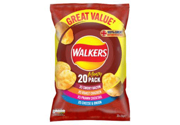 Bulvių traškučiai WALKERS MEATY, įvairių skonių, 500 g