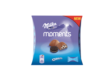 Saldainių dėžutė MILKA MOMENTS OREO, 92 g