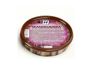 SKANDINAVIŠKA atlantinių silkių filė NORVELITA, 210 g