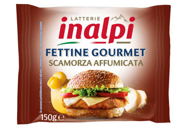 Lydytas sūris su skamorca INALPI (riekelės), 39 % rieb. s.m., 150 g