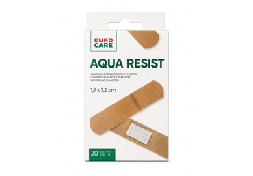 Pleistrų rinkinys EUROCARE AQUA RESIST, 20 vnt.