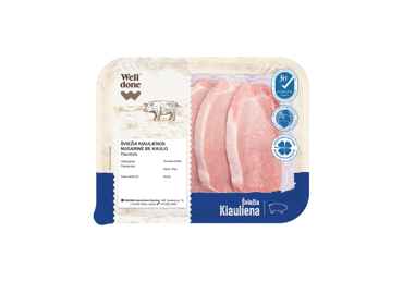 Šviežia pjaustyta kiaulienos nugarinė WELL DONE, 360 g