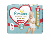 Sauskelnės-kelnaitės PAMPERS Premium Care Pants, Value Pack, 5 dydis, 34 vnt.