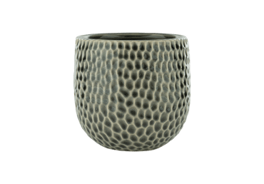 Vazonas ILAJA Dots grey, 18x16 cm