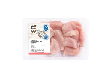Kalakutienos filė gabaliukai WELL DONE, 250 g
