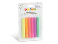 Plastilinas PRIMO, 6 neoninės spalvos
