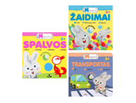 Knyga. Kiškutis Mikutis.Spalvos.Žaidimai
