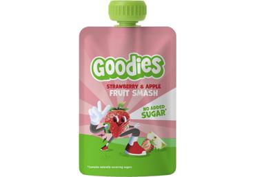 Vaisių kokteilis su braškėmis ir obuoliais GOODIES,100g