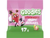 Vaisiniai guminukai braškių skonio GOODIES, 17 g