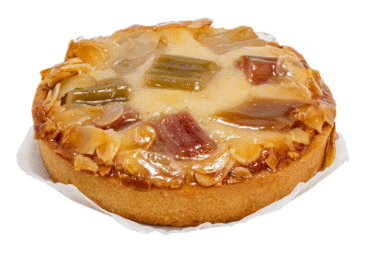 Tartaletė su prancūzišku kremu ir rabarbarais, 145 g