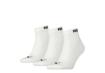 Sportės kojinės, PUMA, 35-38, baltos sp., 3 por.