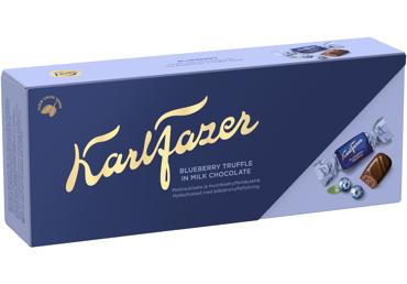 Saldainiai KARL FAZER su mėlynių skonio įdaru, 250 g