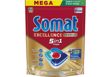 Indaplovių tabletės SOMAT EXCELLENCE PREMIUM 5IN1, 42 vnt., 42 vnt. - 1