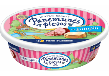 Lydytas PANEMUNĖS PIEVŲ kremas su kumpiu, 22 % rieb., 160 g