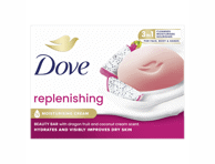 Gabalinis tualetinis muilas DOVE REPLENISHING, 90 g 