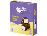 Vanilės skonio šokoladiniai saldainiai MILKA ALPINE MILK, 330 g