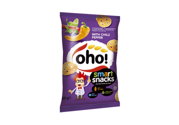 Traškučiai OHO su aitriosiomis paprikomis, 60 g