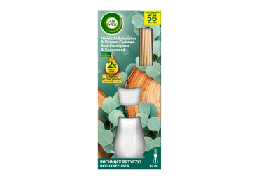 Namų kvapas su lazdelėmis Air Wick Reeds Mėlynasis eukaliptas & kedras, 42 ml