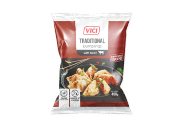 Šaldyti koldūnai VIČI su jautiena TRADITIONAL, 400 g