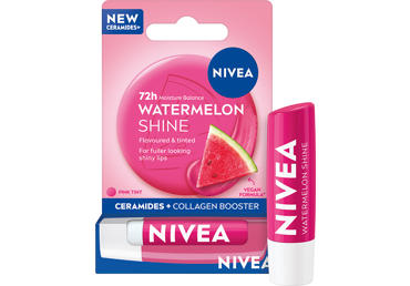 Lūpų balzamas su atspalviu NIVEA Watermelon Shine, 4,8 g